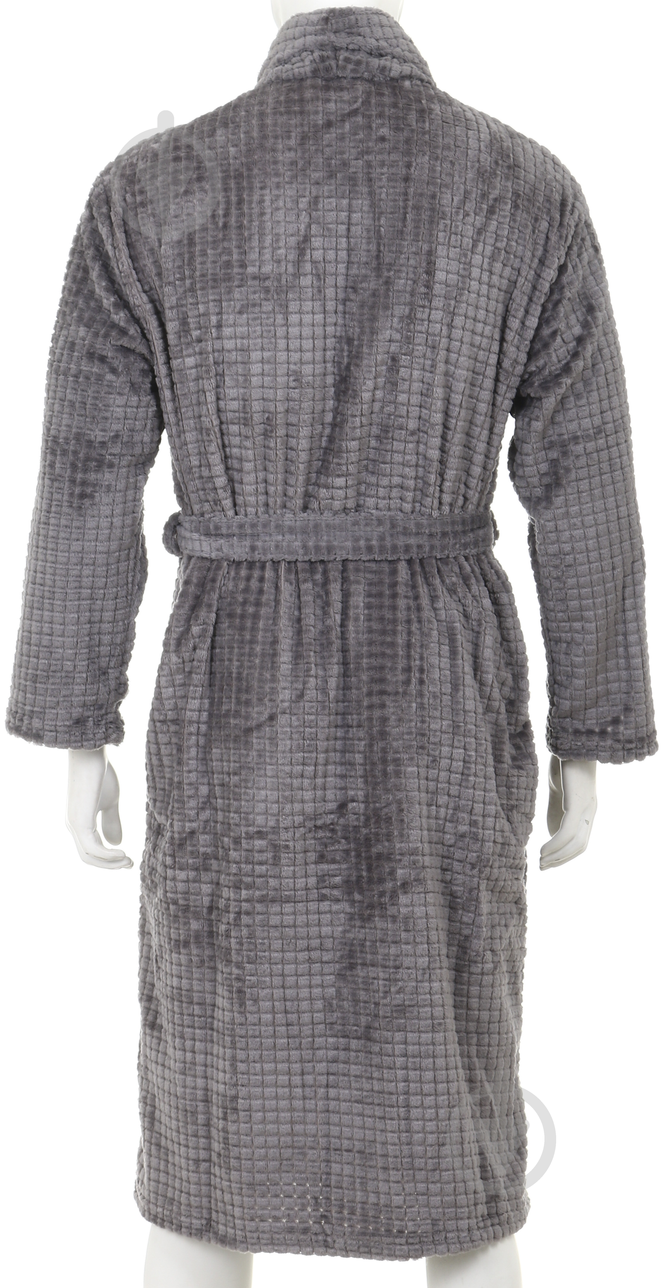 Халат мужской La Nuit Basic Фреско р. M серый 17-3911/check jaquard - фото 3