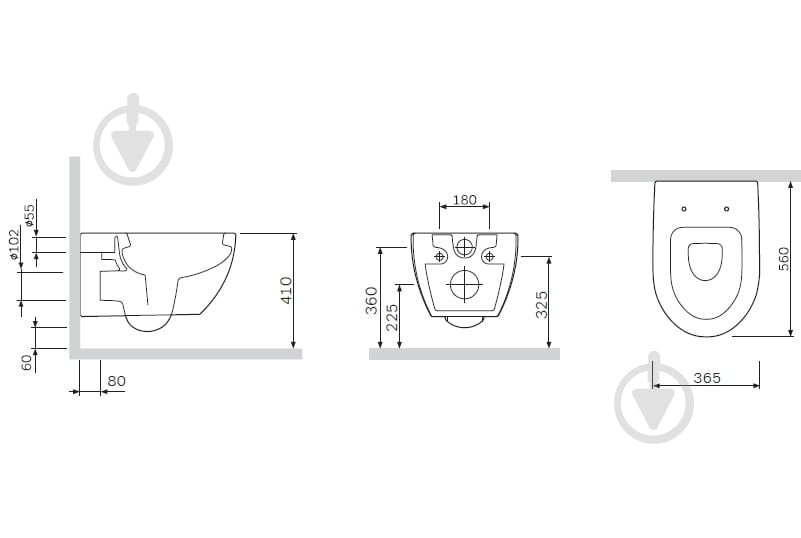 Унитаз подвесной AM.PM BlISS L NEW C531739WH - фото 7
