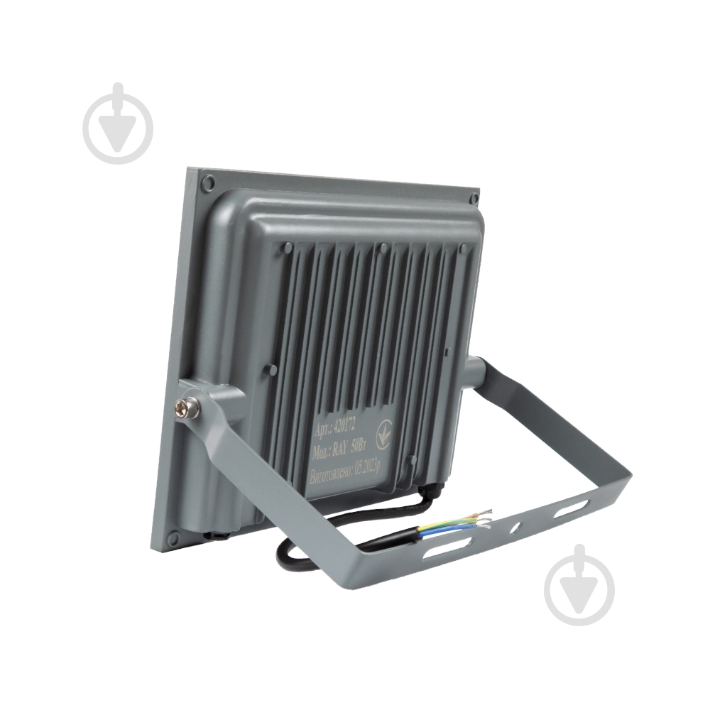 Прожектор светодиодный Violux LED RAY SMD 6000K 4500lm 50 Вт IP65 черный 420172 - фото 2 Прожектор светодиодный Violux LED RAY SMD 6000K 4500lm 50 Вт IP65 черный 420172 - фото 2