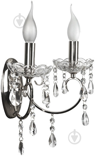 Бра Candellux Aurora 2x40 Вт E14 белый 22-96138 - фото 1
