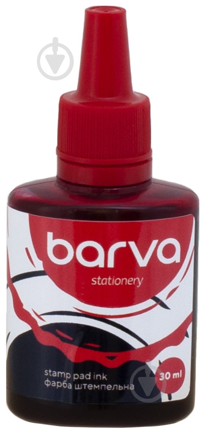 Краска штемпельная 30 мл красная (SPI-R-003) Barva - фото 1