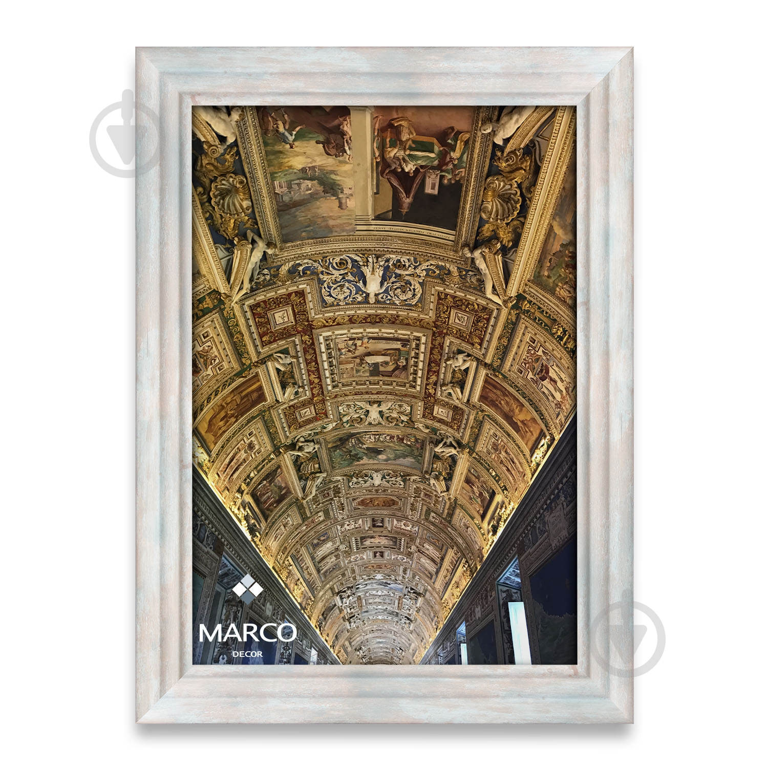 Рамка MARCO decor 2923 21х30 см бежевый с синим - фото 1