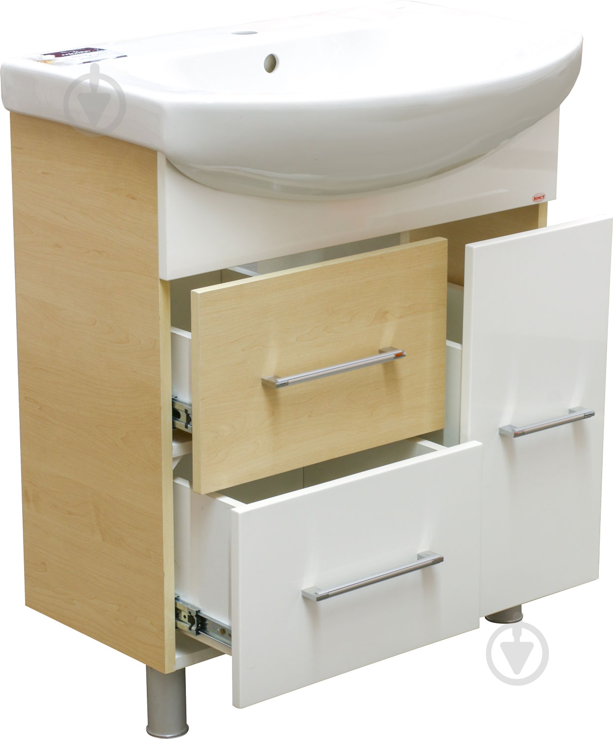 Тумба підлогова ХАСТ Лідія з умивальником Лотос 70 - фото 3