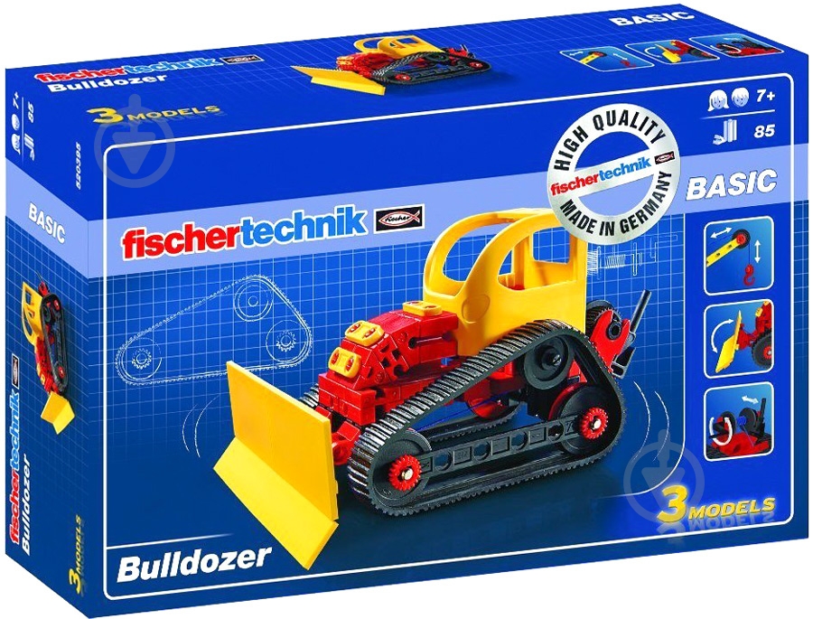 Конструктор Fischertechnik Advanced Бульдозер FT-520395 - фото 1 Конструктор Fischertechnik Advanced Бульдозер FT-520395 - фото 1
