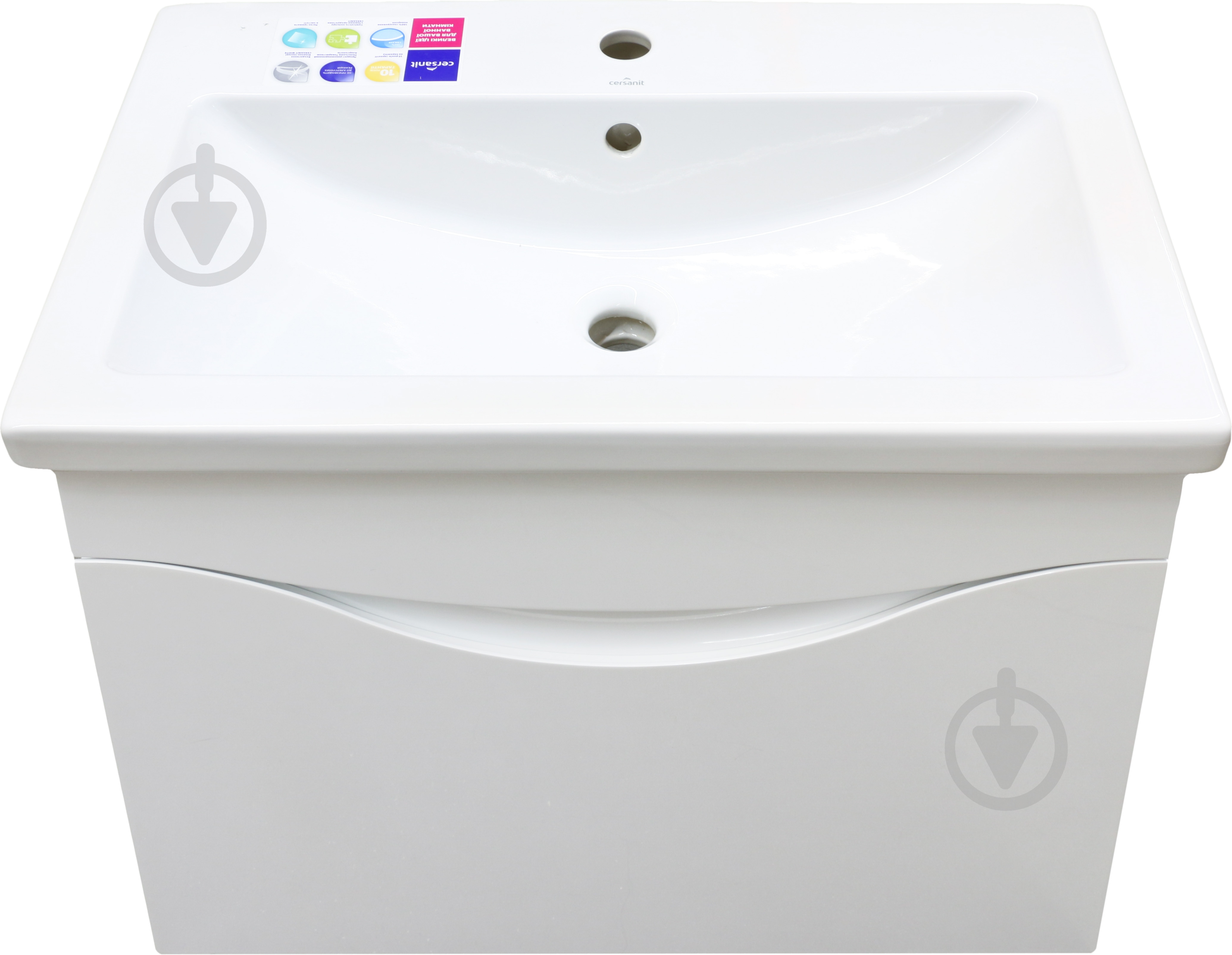 Тумба подвесная Сансервіс Smile 80 с умывальником Como 80 - фото 5
