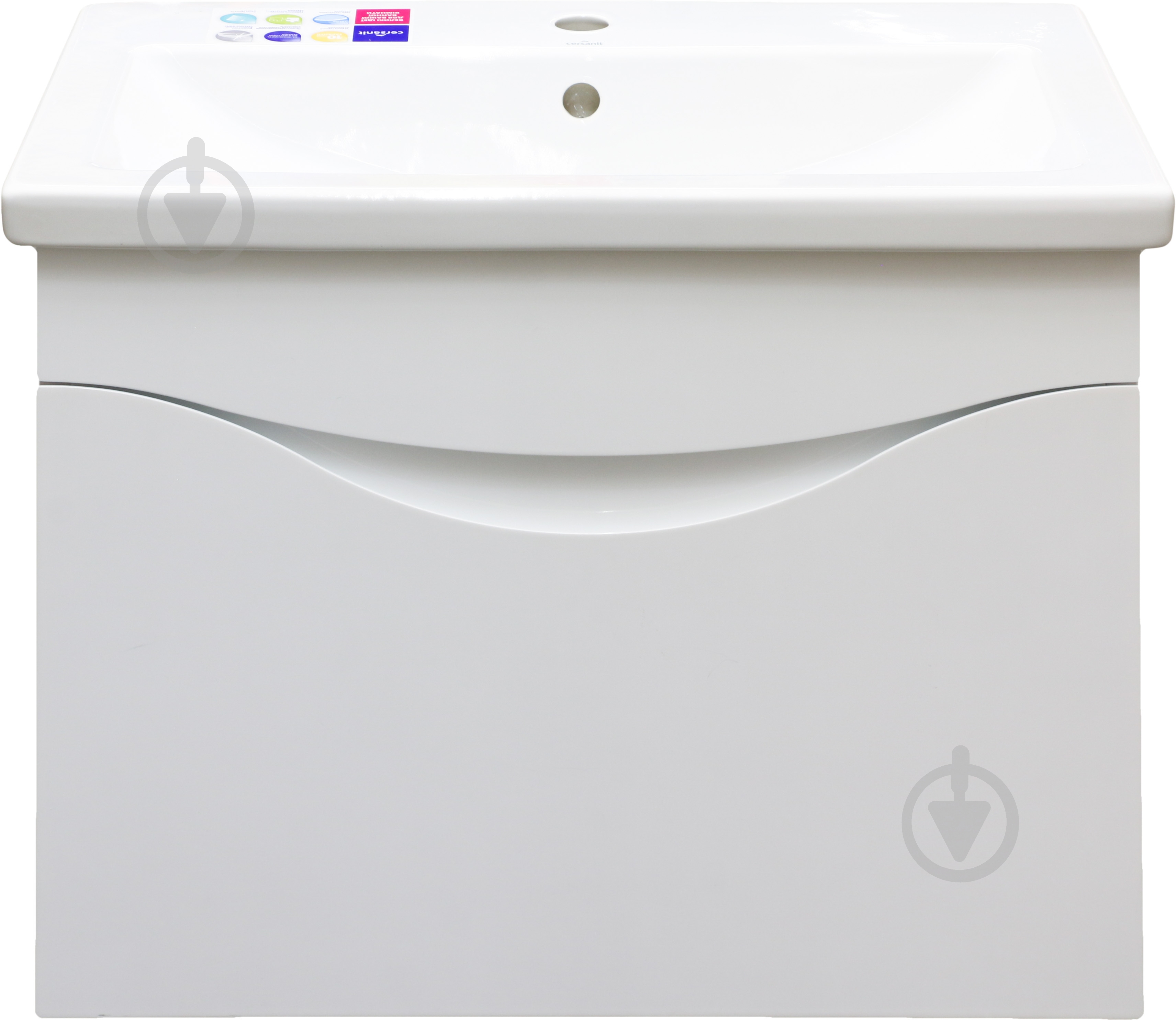 Тумба подвесная Сансервіс Smile 80 с умывальником Como 80 - фото 4