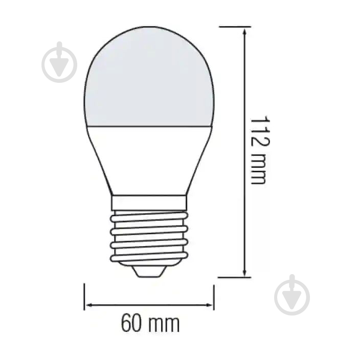 Лампа світлодіодна HOROZ ELECTRIC 10 Вт A60 матова E27 175 В 4200 К 001-006-0010-033 - фото 2