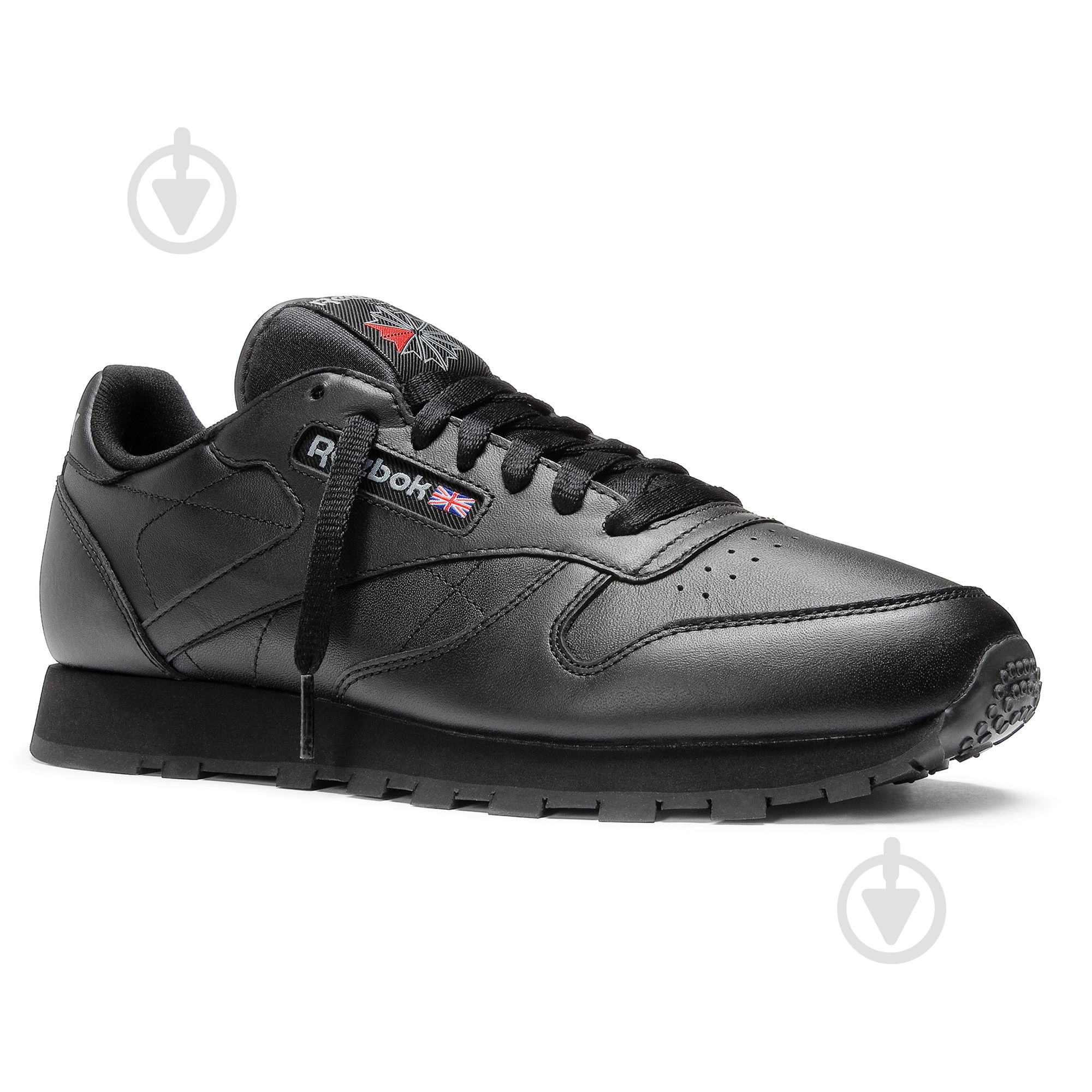 Кроссовки мужские демисезонные Reebok CL LTHR 2267 р.42 черные - фото 1