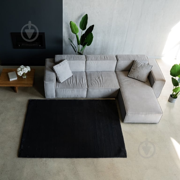 Килимок Dariana Rabbit Classic 160x220 см dark grey - фото 2