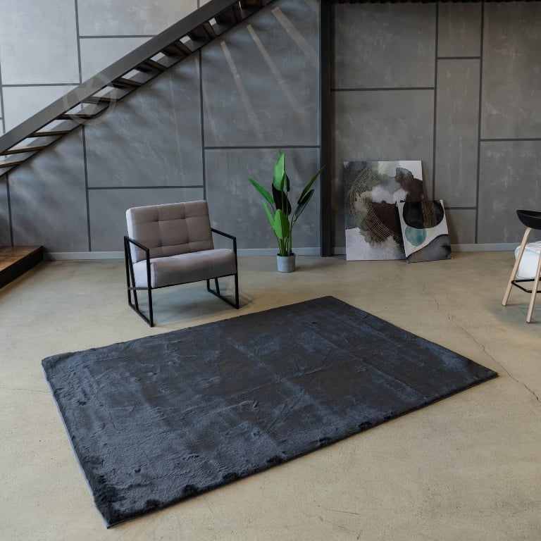 Килимок Dariana Rabbit Classic 160x220 см dark grey - фото 4