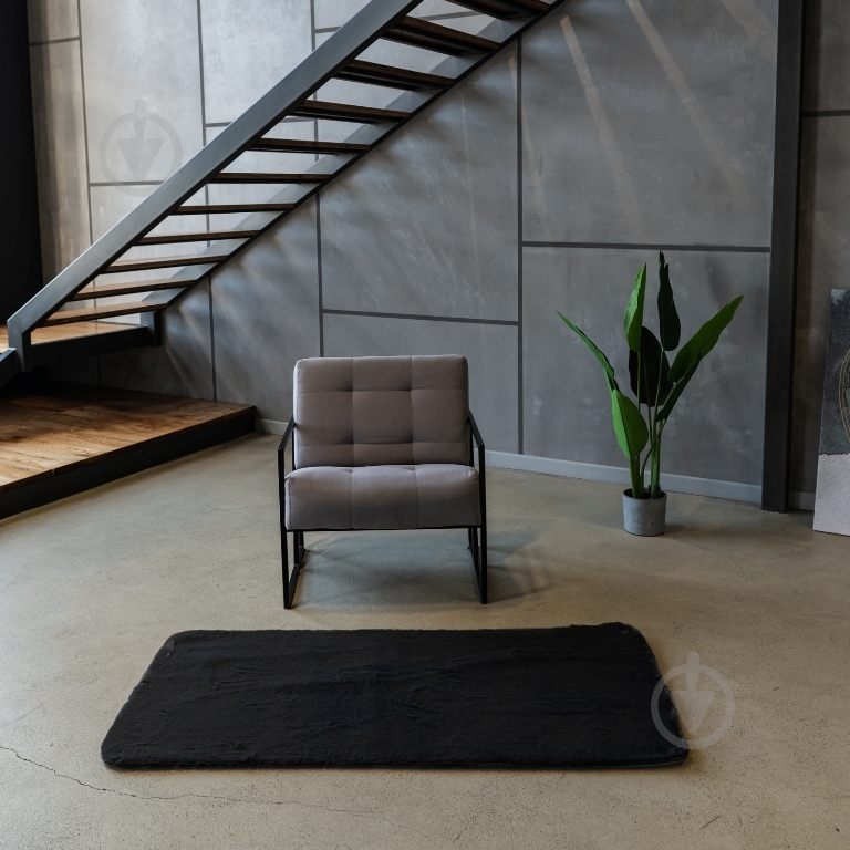 Килимок Dariana Rabbit Classic 60x120 см dark grey - фото 3