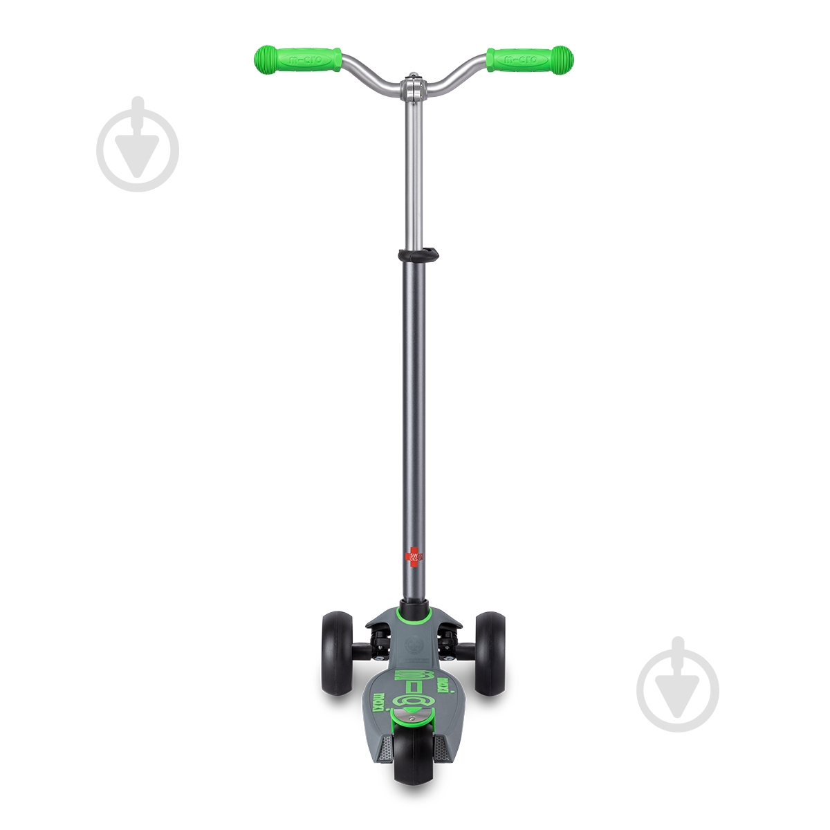 Самокат Micro серии Maxi PRO Deluxe серо-зеленый MMD089 - фото 3 Самокат Micro серии Maxi PRO Deluxe серо-зеленый MMD089 - фото 3