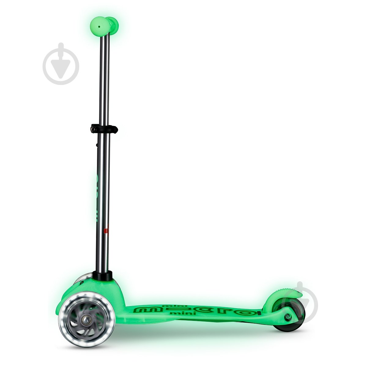 Самокат Micro серии Mini Deluxe Glow LED ледяной лайм MMD216 - фото 2