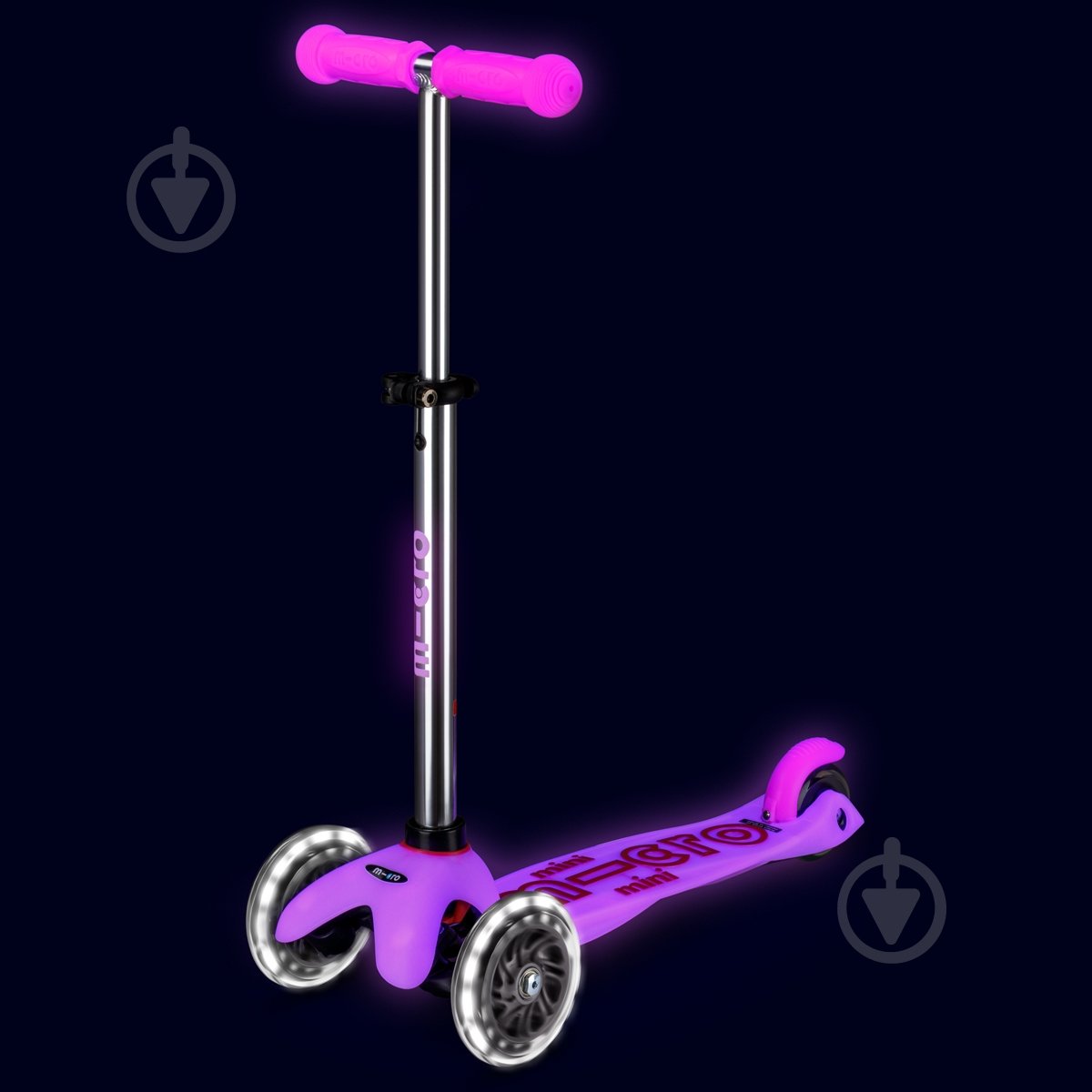 Самокат Micro серии Mini Deluxe Glow LED розовый MMD217 - фото 5