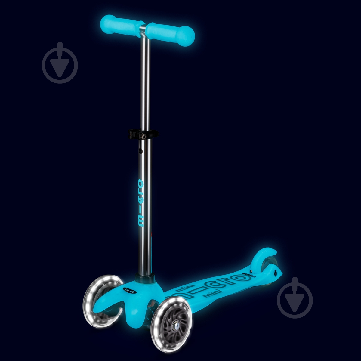 Самокат Micro серии Mini Deluxe Glow LED ледник аква MMD218 - фото 5