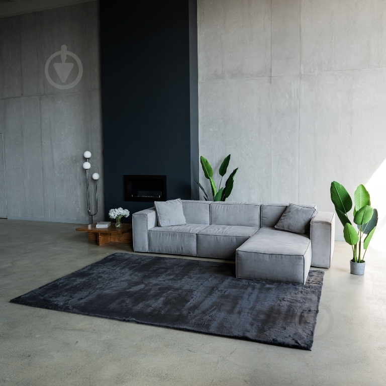 Коврик Dariana Rabbit Classic 204х300 см dark grey - фото 3