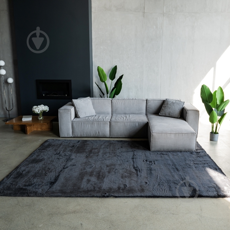 Коврик Dariana Rabbit Classic 204х300 см dark grey - фото 2