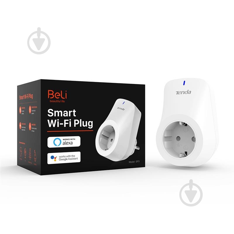 Розумна розетка TENDA SP3-2-PACK білий - фото 2