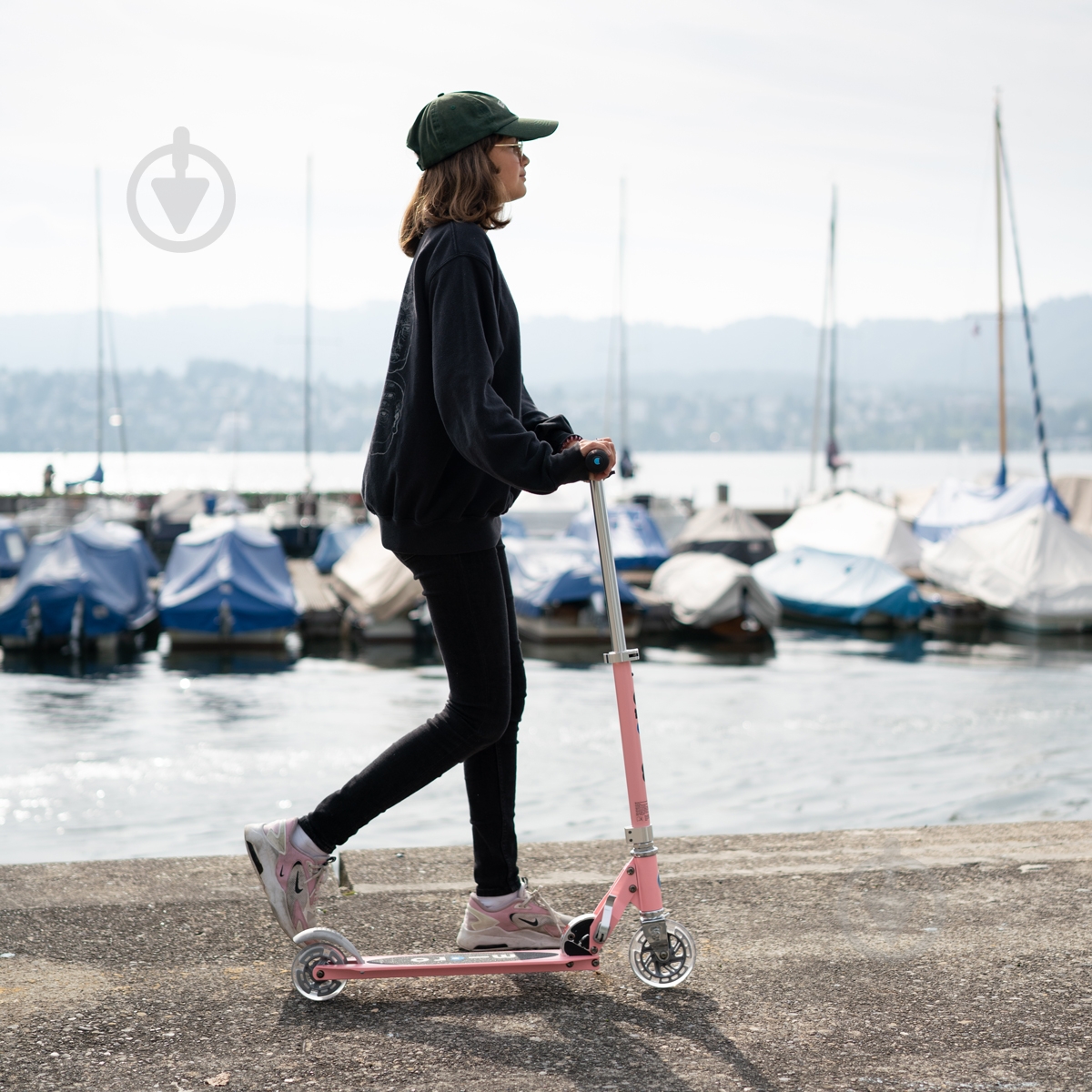 Самокат Micro серии Sprite LED неоновая роза SA0235 - фото 7