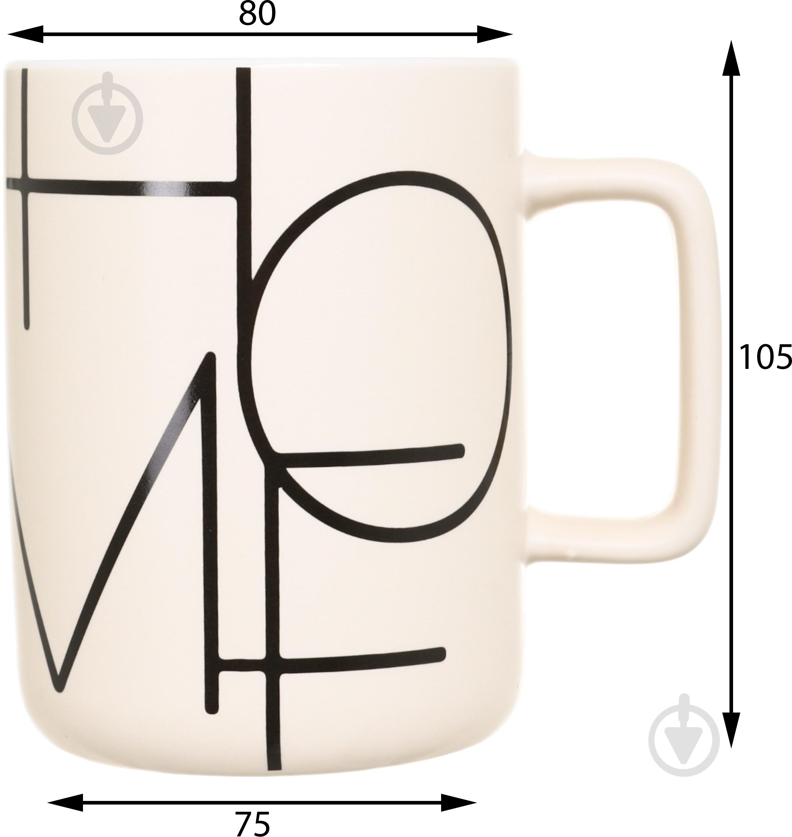 Чашка Fiora Vogue White 400 мл - фото 2 Чашка Fiora Vogue White 400 мл - фото 2