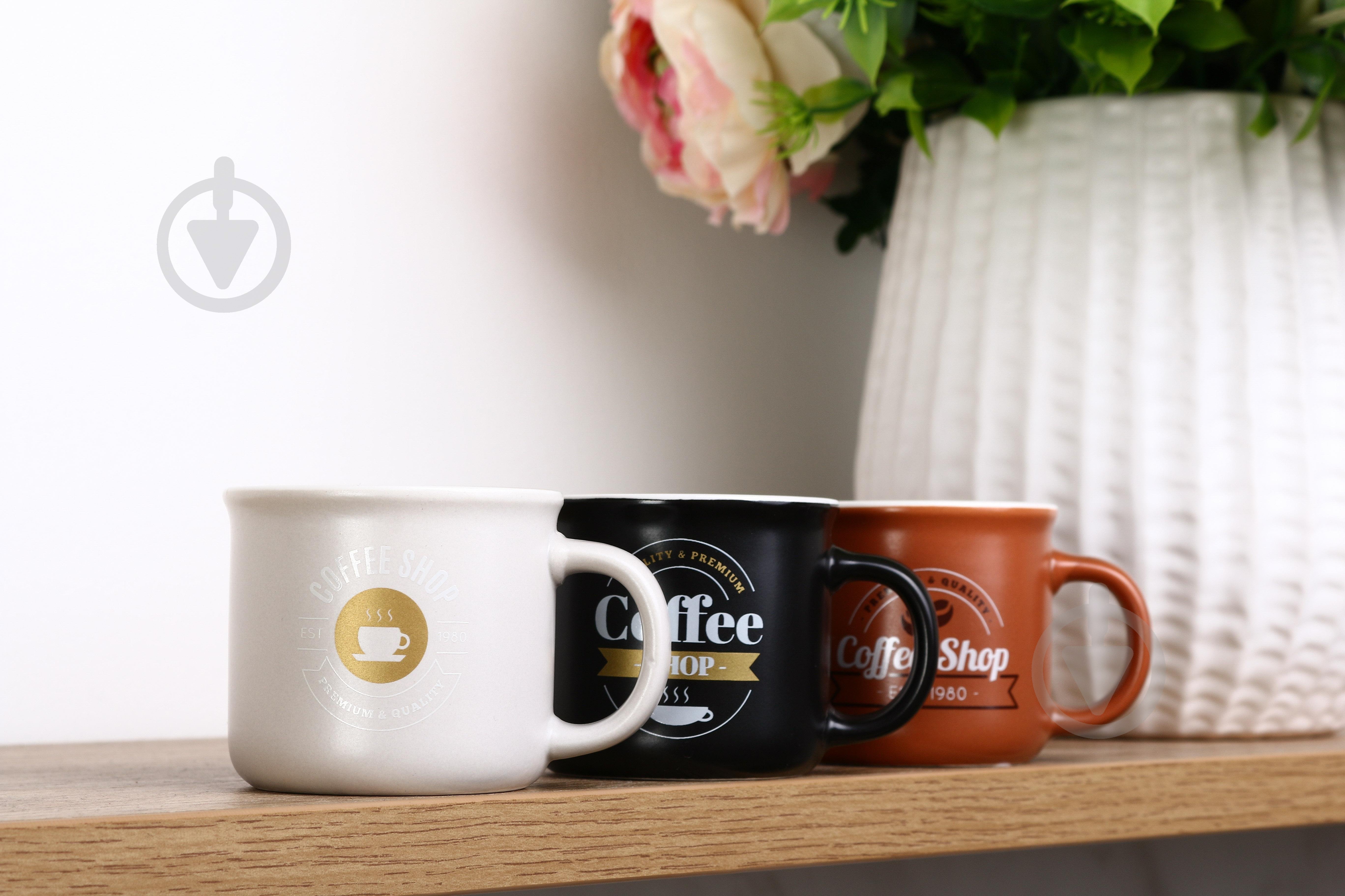 Чашка Fiora Coffee Shop brown 100 мл - фото 4