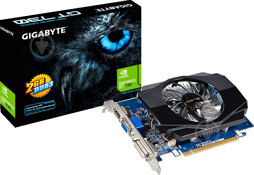 Видеокарта Gigabyte GeForce GT 730 2GB GDDR3 64bit (GV-N730D3-2GI) - фото 4