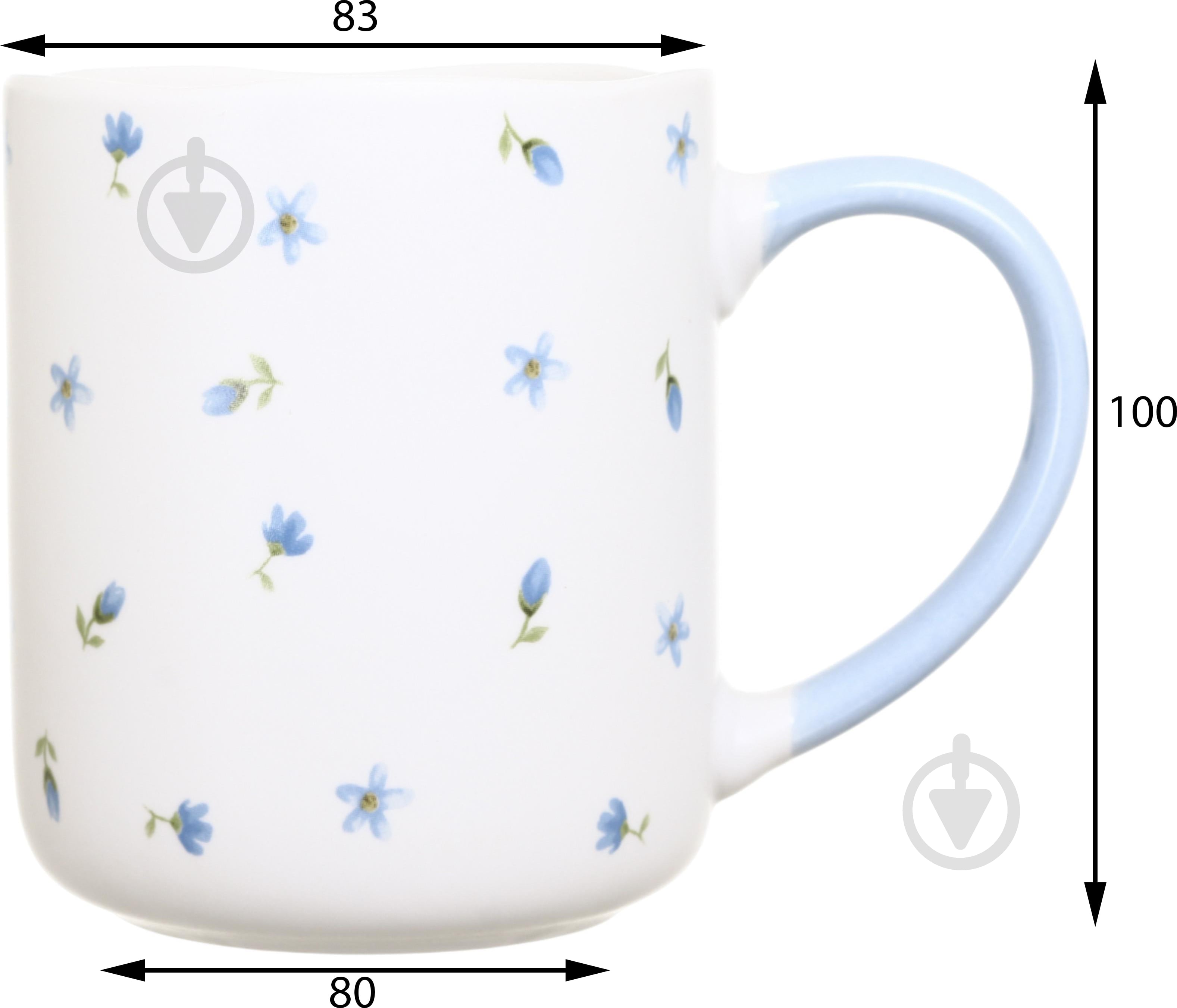 Чашка Fiora Floral Breeze Blue 385 мл - фото 2