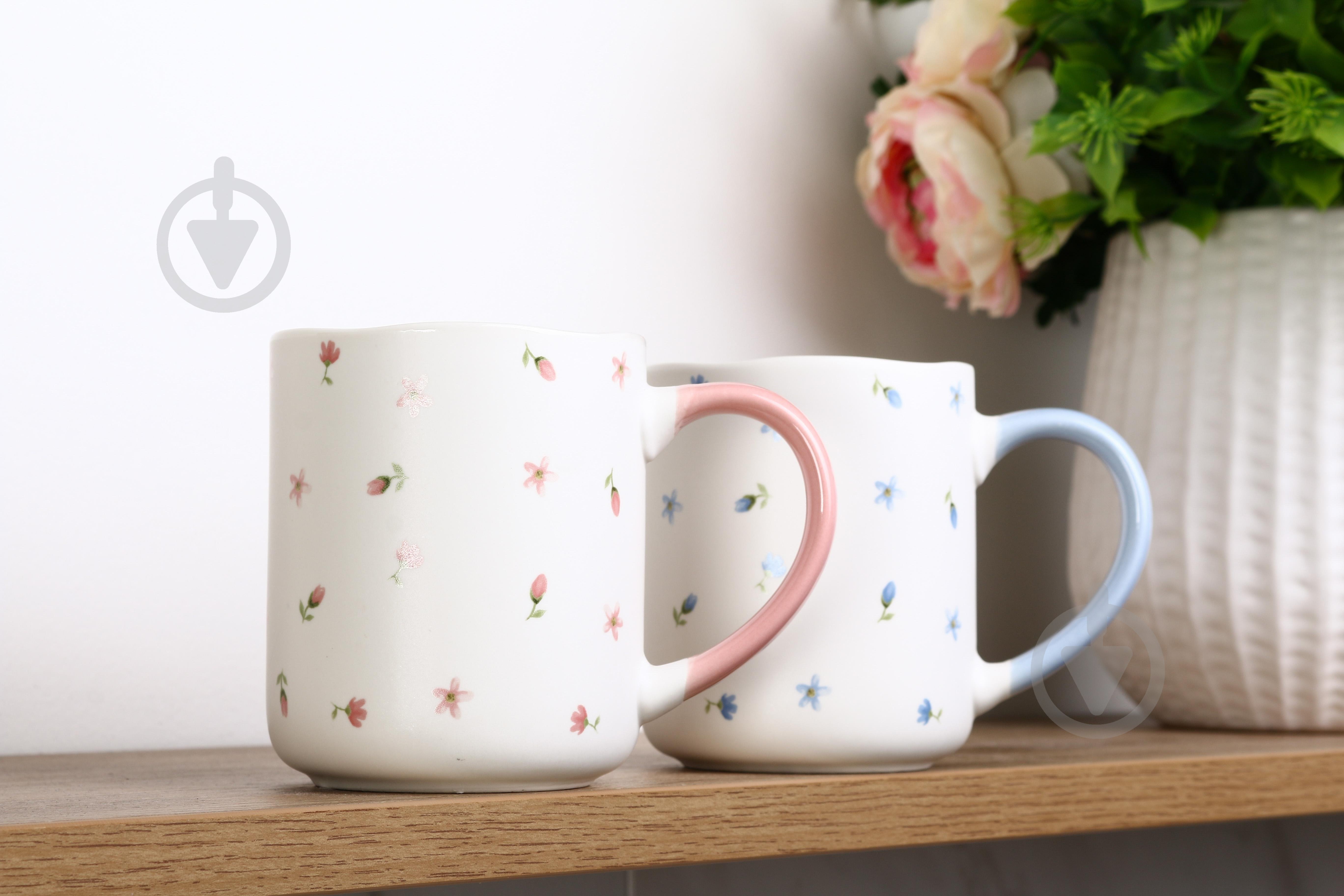 Чашка Fiora Floral Breeze Blue 385 мл - фото 5