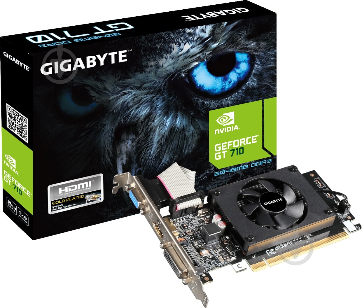 Видеокарта Gigabyte GeForce GT 710 2GB GDDR3 64bit (GV-N710D3-2GL) - фото 5 Видеокарта Gigabyte GeForce GT 710 2GB GDDR3 64bit (GV-N710D3-2GL) - фото 5
