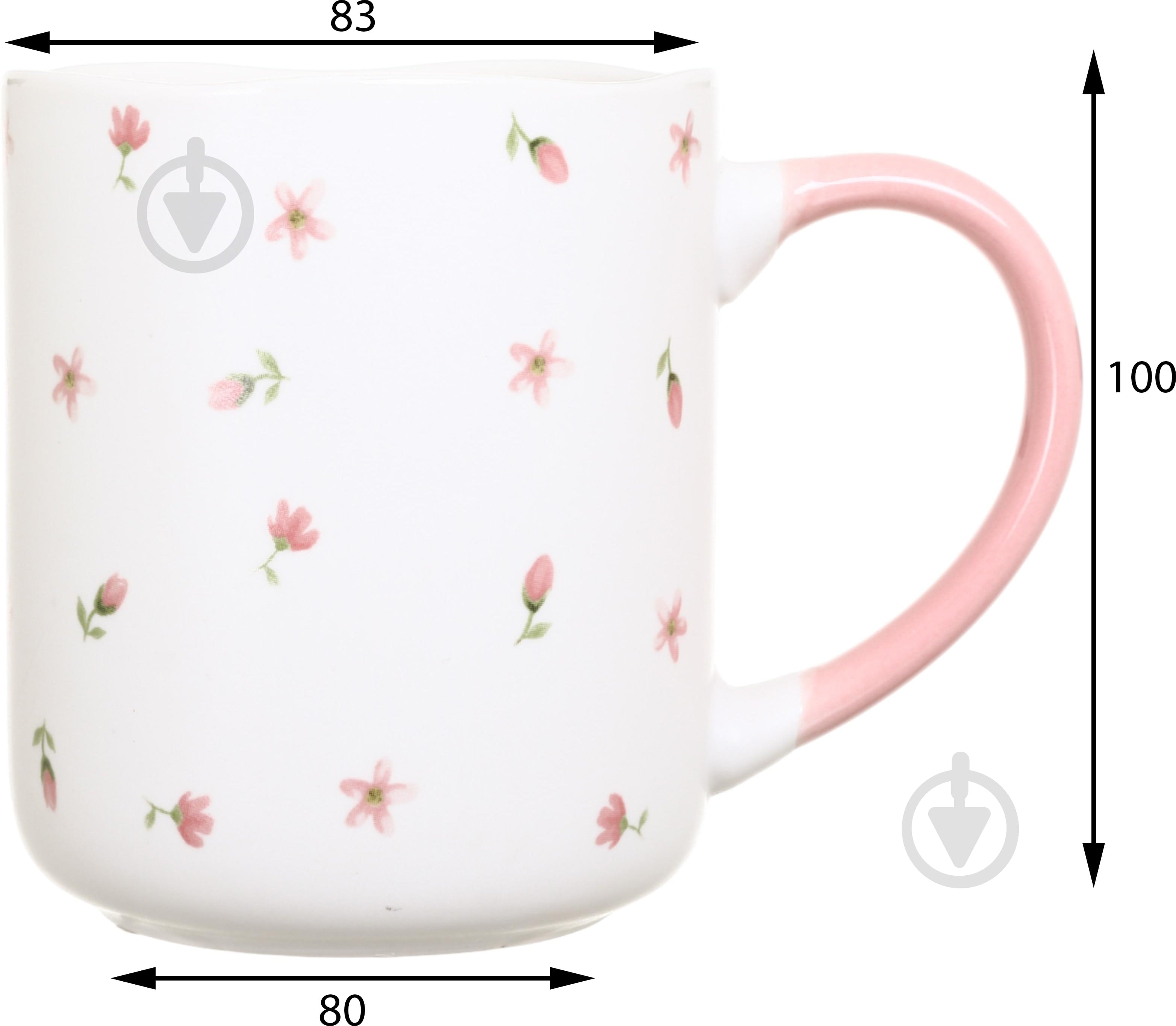 Чашка Fiora Floral Breeze Pink 385 мл - фото 2