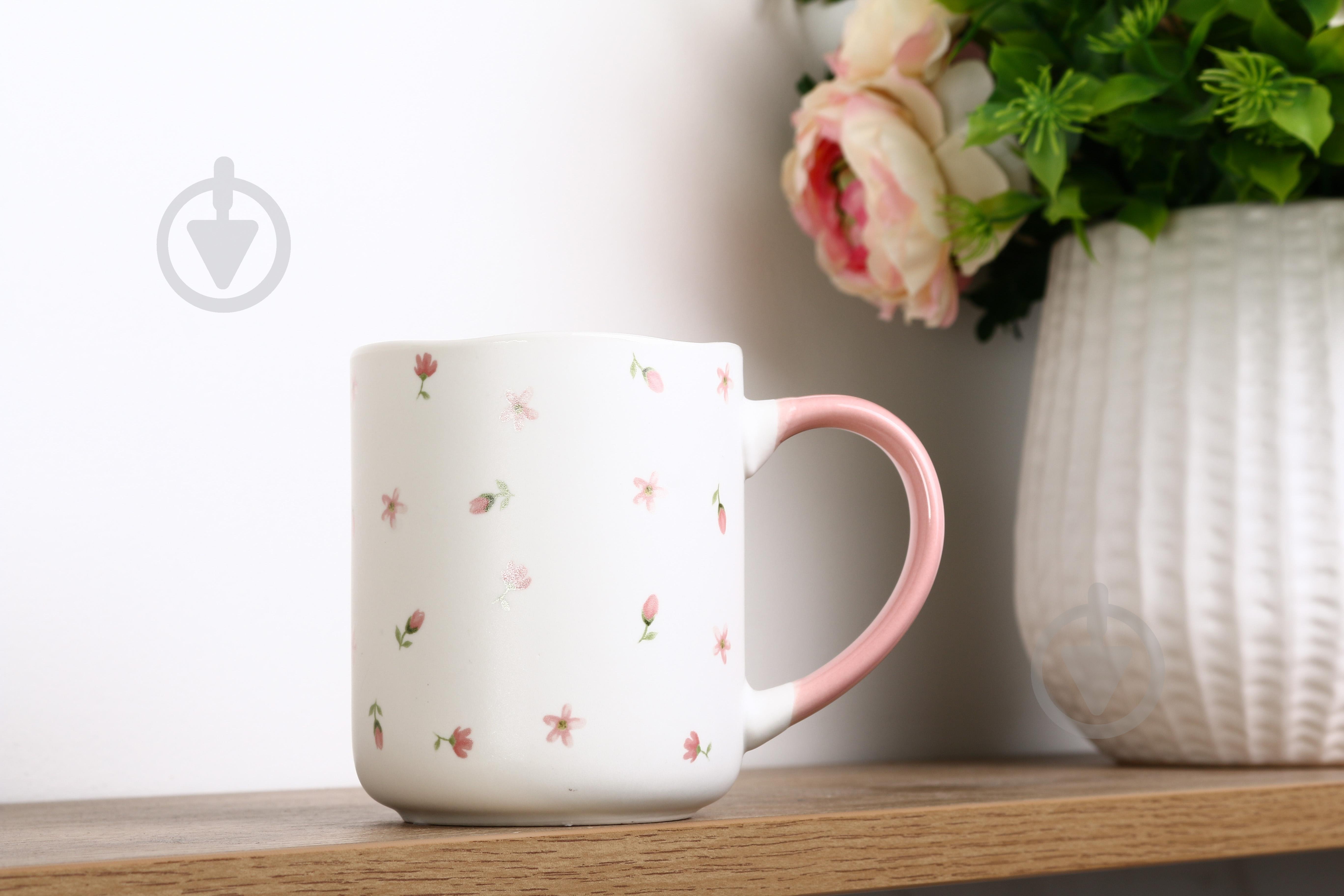 Чашка Fiora Floral Breeze Pink 385 мл - фото 4