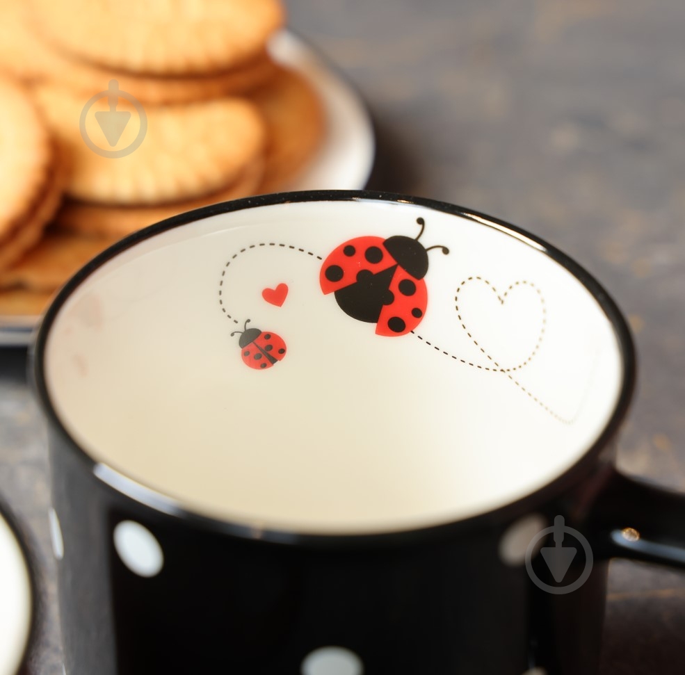 Чашка Fiora Ladybug Black 330 мл - фото 7 Чашка Fiora Ladybug Black 330 мл - фото 7