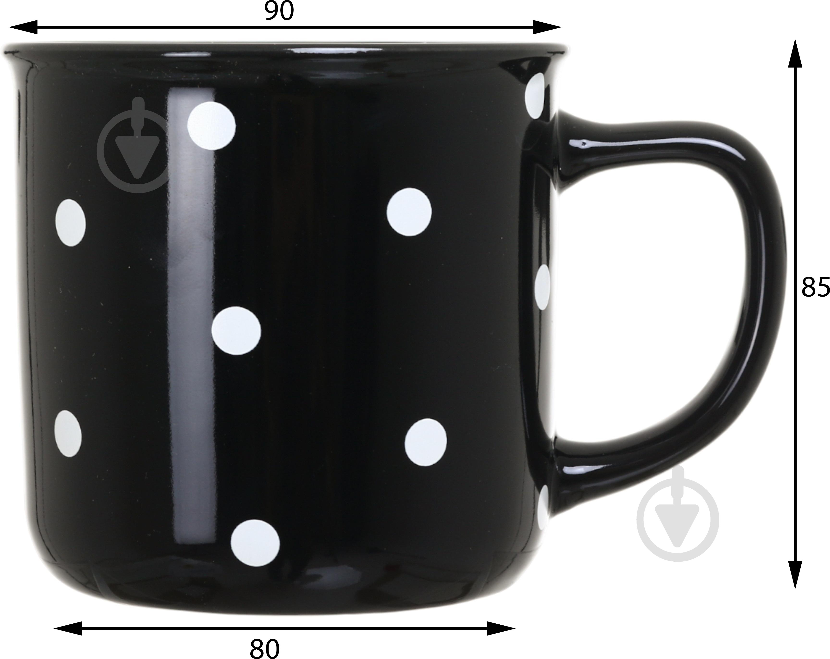 Чашка Fiora Ladybug Black 330 мл - фото 2 Чашка Fiora Ladybug Black 330 мл - фото 2