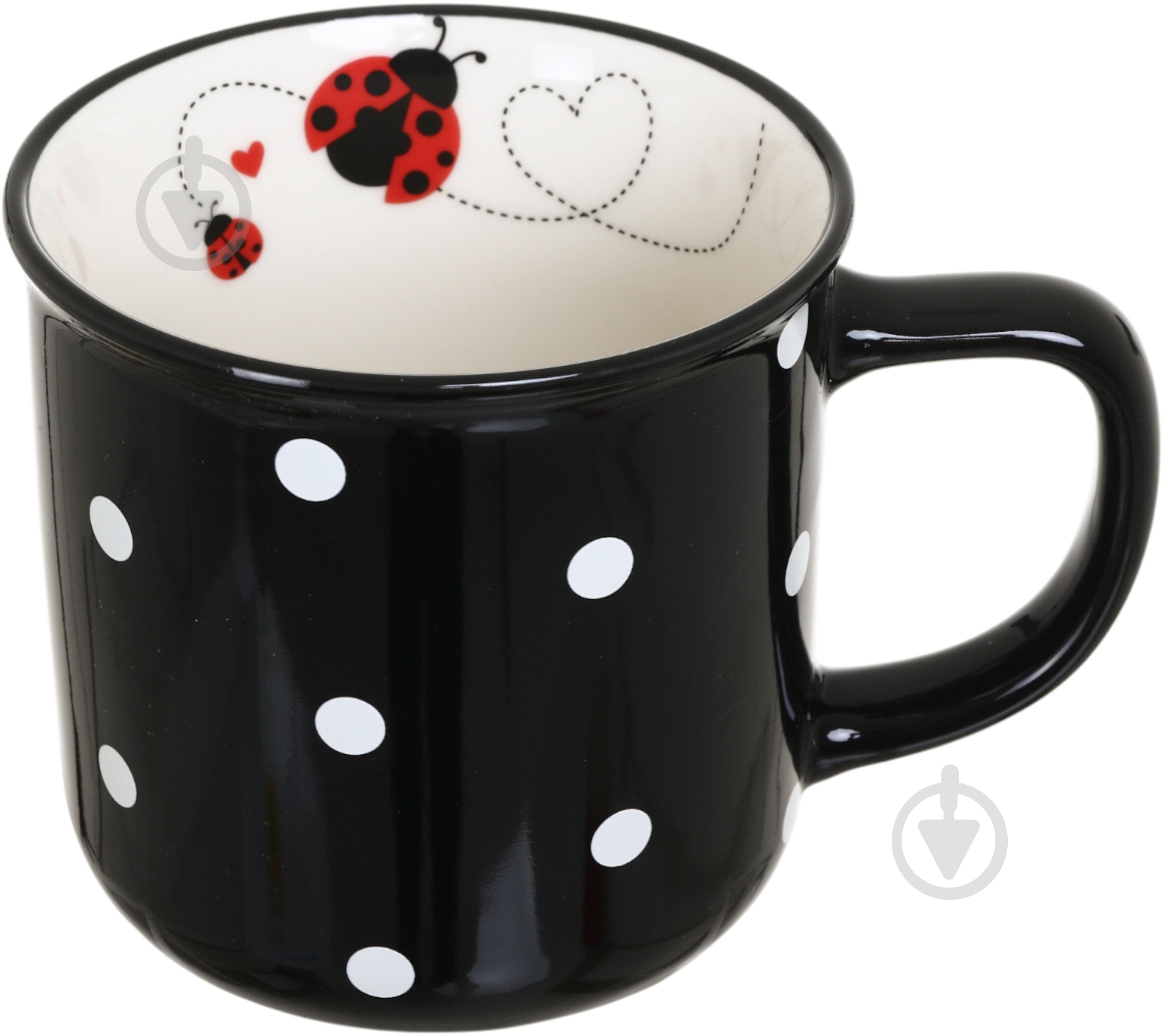 Чашка Fiora Ladybug Black 330 мл - фото 3 Чашка Fiora Ladybug Black 330 мл - фото 3