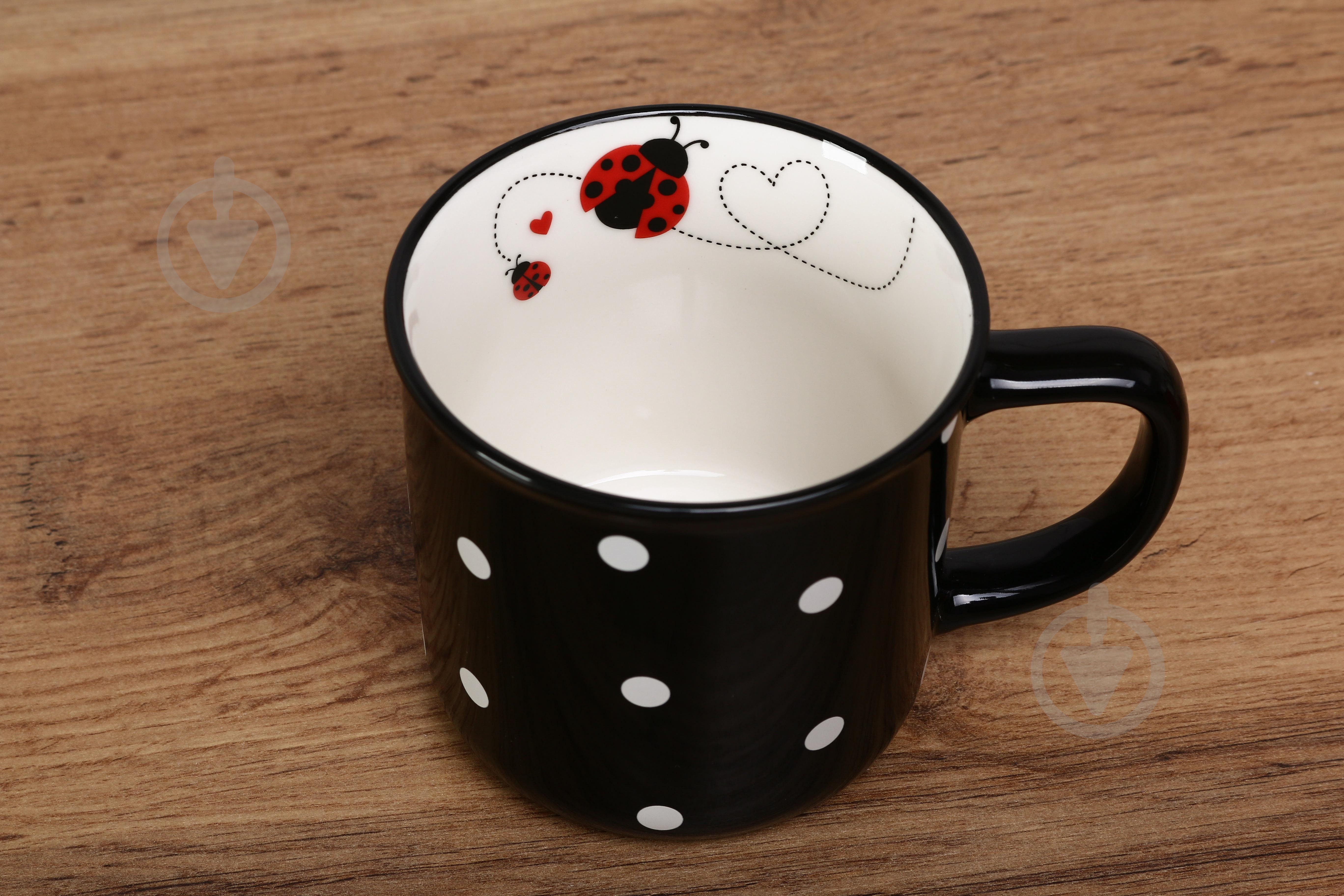 Чашка Fiora Ladybug Black 330 мл - фото 8 Чашка Fiora Ladybug Black 330 мл - фото 8