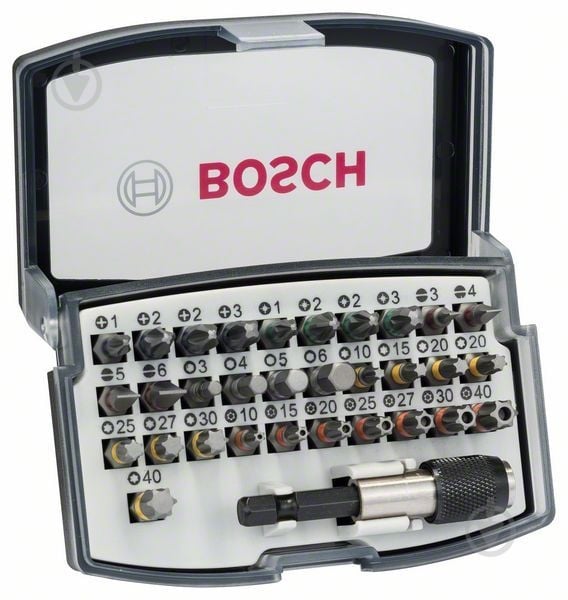 Набір біт Bosch Extra Hard з колірним кодуванням 32 шт. 2607017319 - фото 1