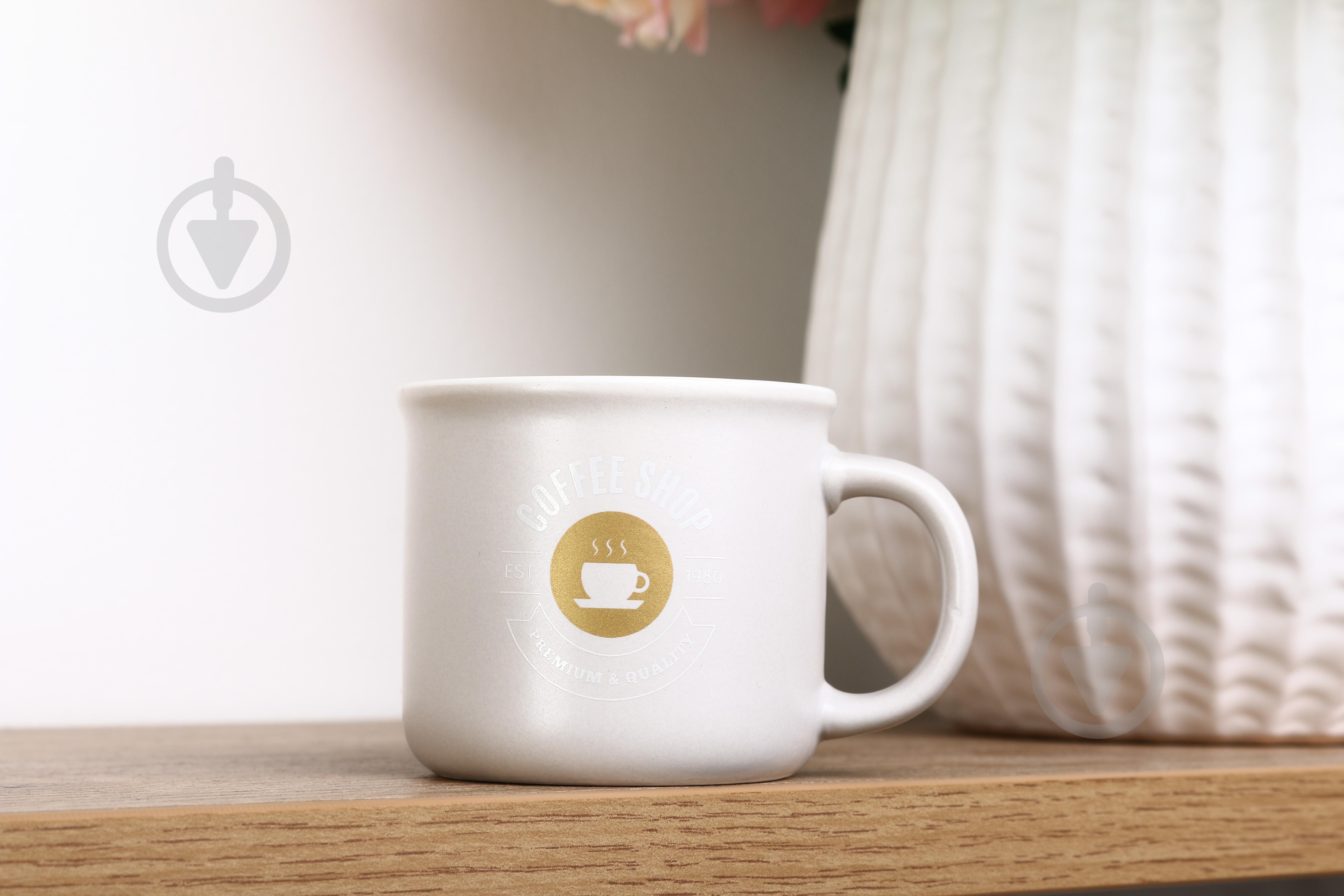 Чашка Fiora Coffee Shop white 100 мл - фото 5