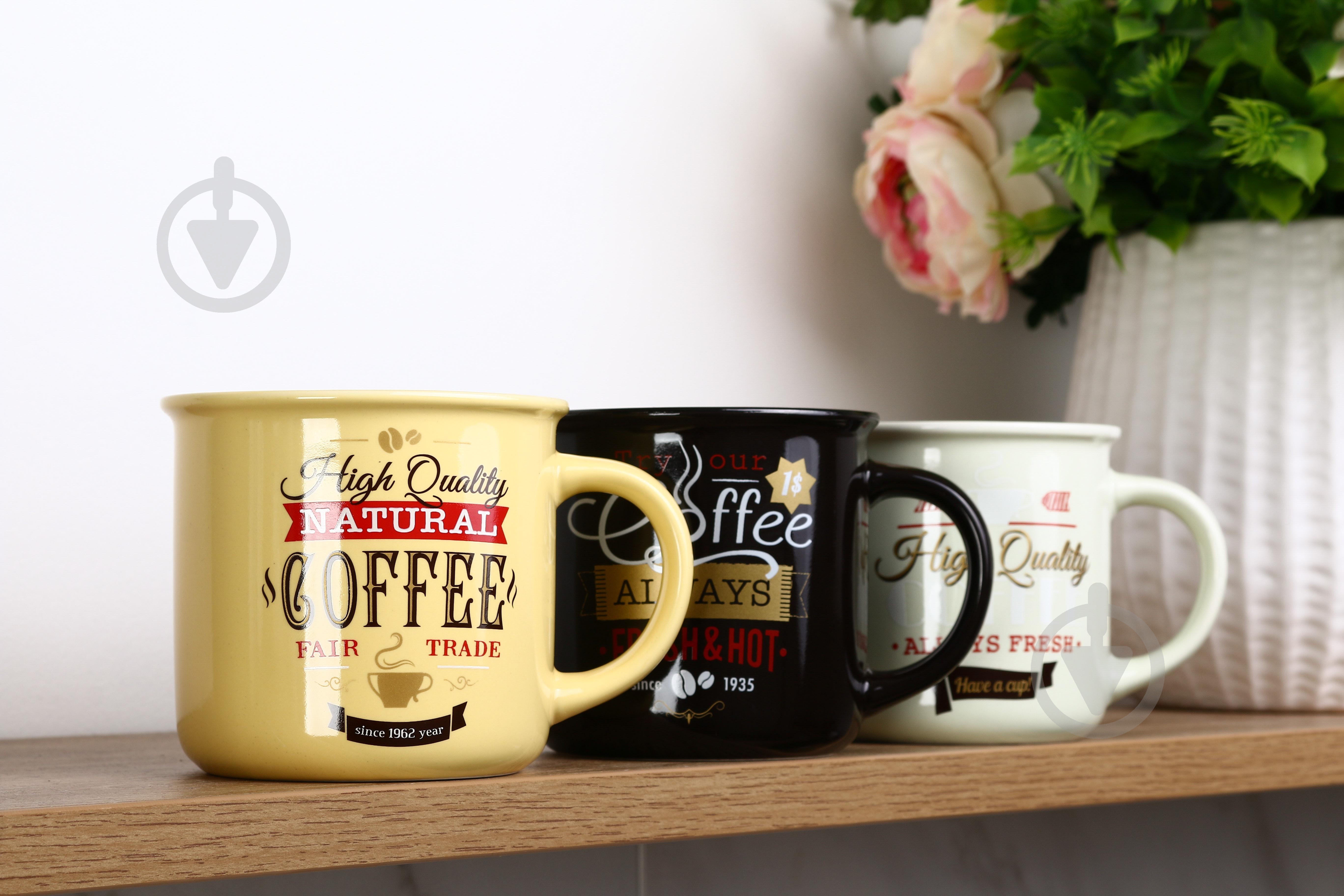 Чашка Fiora Vintage yellow 355 мл - фото 5