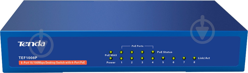 Коммутатор TENDA TEF1008P - фото 1 Коммутатор TENDA TEF1008P - фото 1