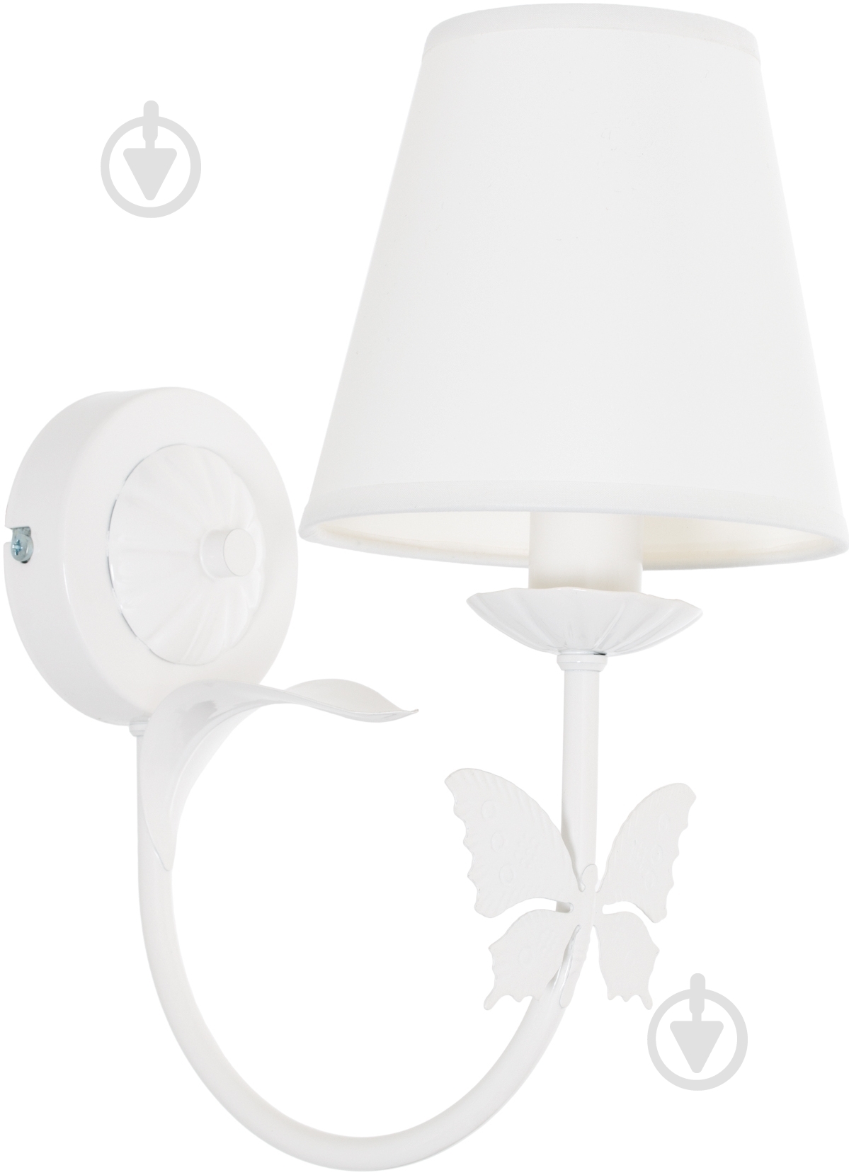 Бра LUMINEX Motylek white 1x60 Вт E14 білий 5592 - фото 1 Бра LUMINEX Motylek white 1x60 Вт E14 білий 5592 - фото 1