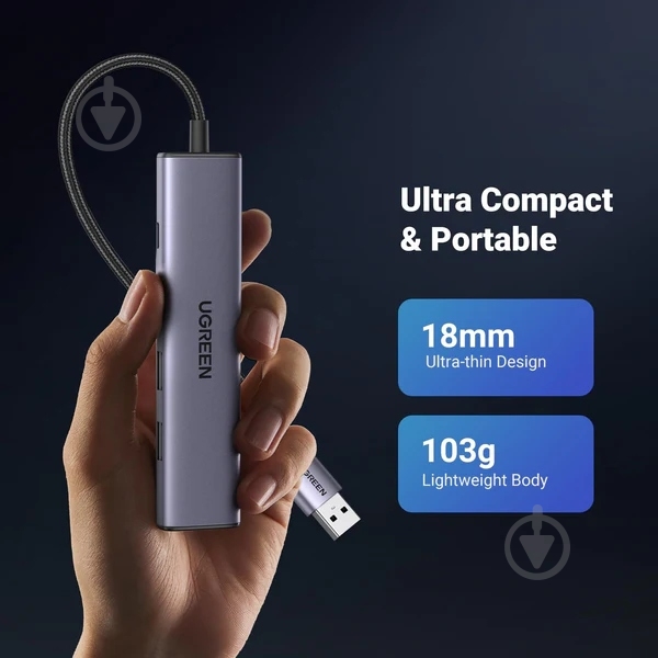 Док-станция UGREEN CM475 silver (60554) - фото 6