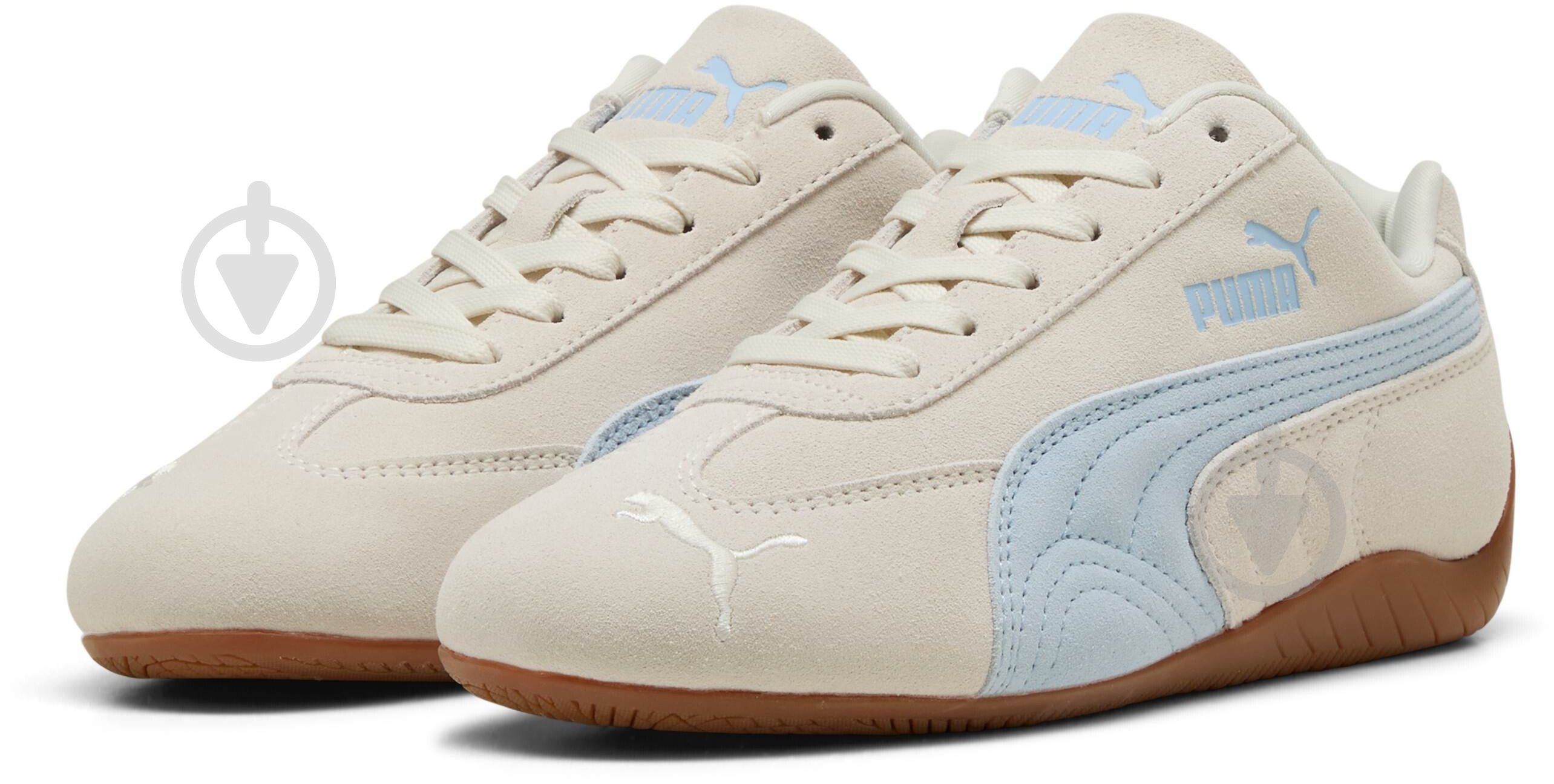 Кросівки для дівчаток Puma Speedcat Jr 40169819 р.37,5 світло-бежеві - фото 3