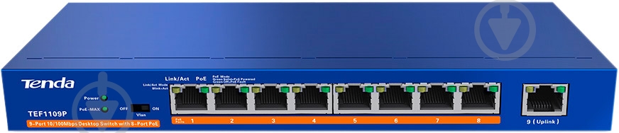 Коммутатор TENDA TEF1109P - фото 1