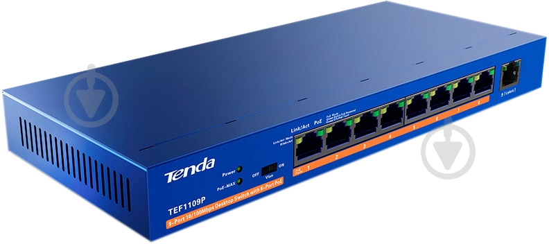 Коммутатор TENDA TEF1109P - фото 2