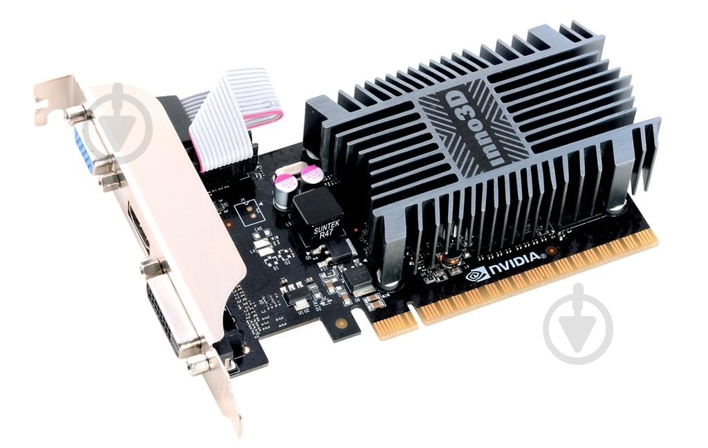 Видеокарта Inno3D GeForce GT 710 2GB GDDR3 64bit (N710-1SDV-E3BX) - фото 2 Видеокарта Inno3D GeForce GT 710 2GB GDDR3 64bit (N710-1SDV-E3BX) - фото 2