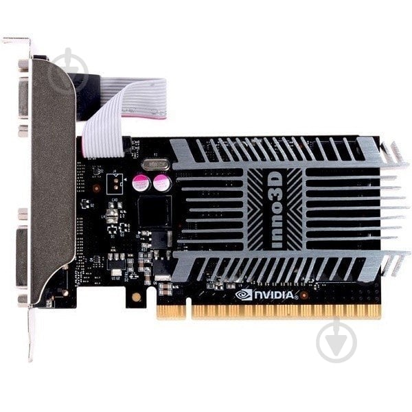 Видеокарта Inno3D GeForce GT 710 2GB GDDR3 64bit (N710-1SDV-E3BX) - фото 1 Видеокарта Inno3D GeForce GT 710 2GB GDDR3 64bit (N710-1SDV-E3BX) - фото 1
