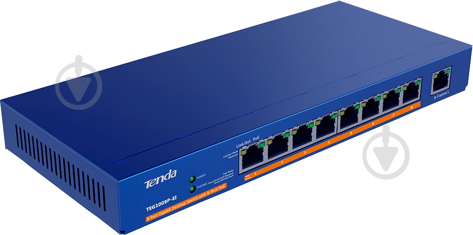 Коммутатор TENDA TEG1009P-EI - фото 1