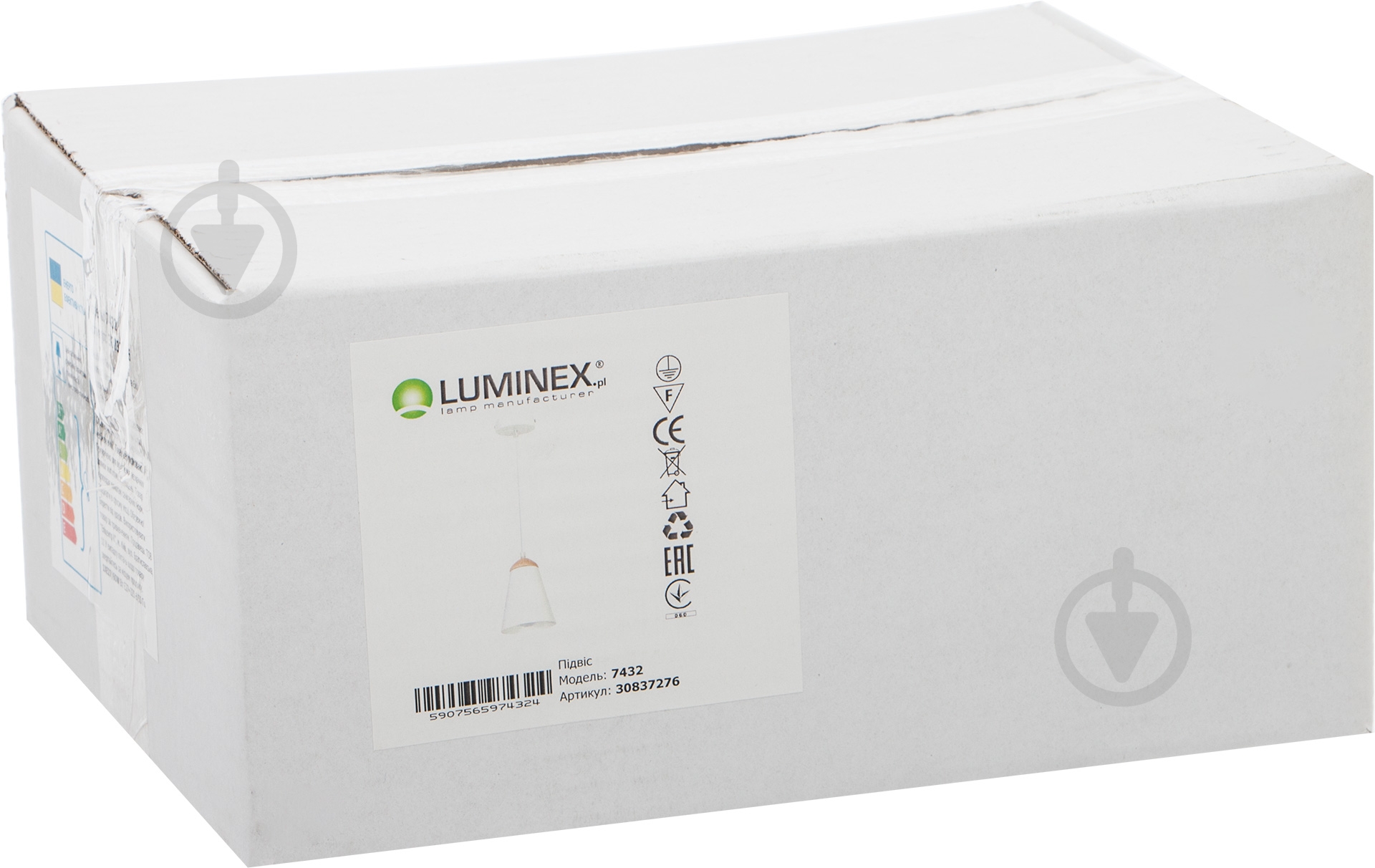 Подвес Luminex Ava 1xE27 белый 7432 - фото 3