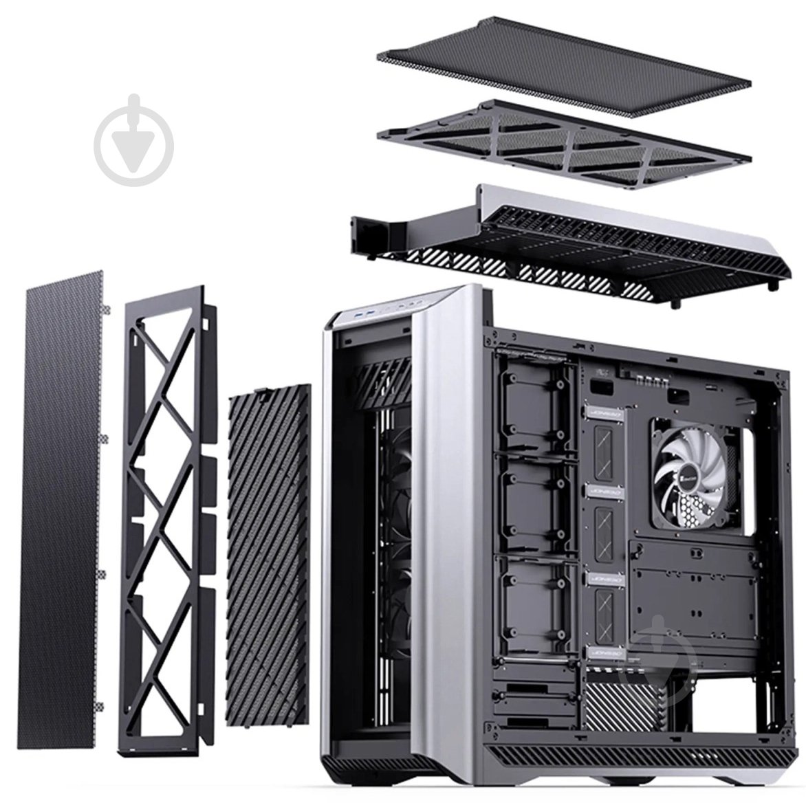 Корпус Jonsbo D500 Silver - фото 4