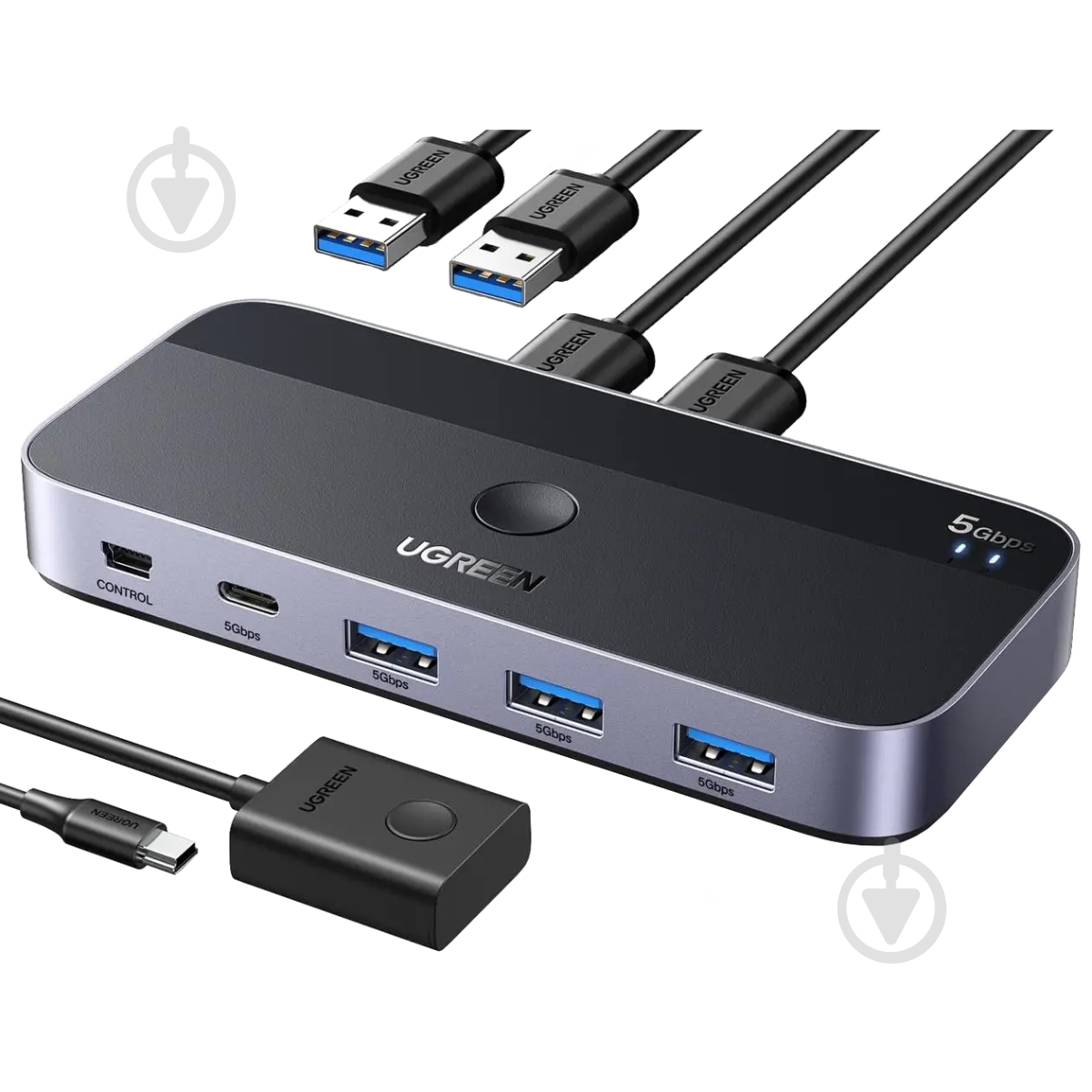 Сплиттер UGREEN 1,5 м черный (15705) - фото 1